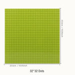 16*32 Dots Classic Base Plates Blocks DIY Small Size City Road Bricks Baseplates Construction Building Toys For Kids Toy Gifts
