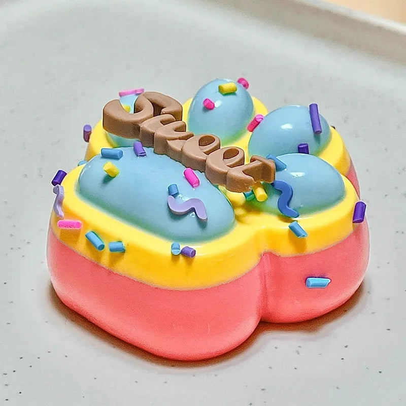 Silicone Squishy Toy Slow Rebound Stress Reliever Toys Fidget Cute Squeeze Cat Paw Pinch Decompressing Relax Gift for Kids Adult