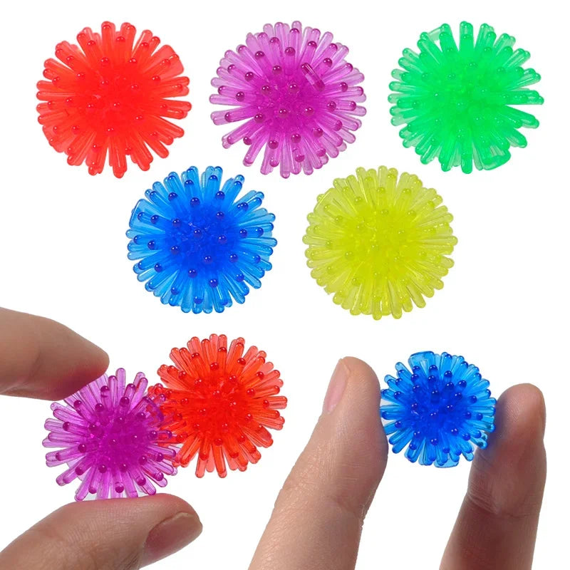 10/20pcs Pet Cat Cute and Funny Cat Toy Bouncy Ball Toy Ball Creative Colorful Interactive Cat Soft Tip Chew Toy Cat Accessories