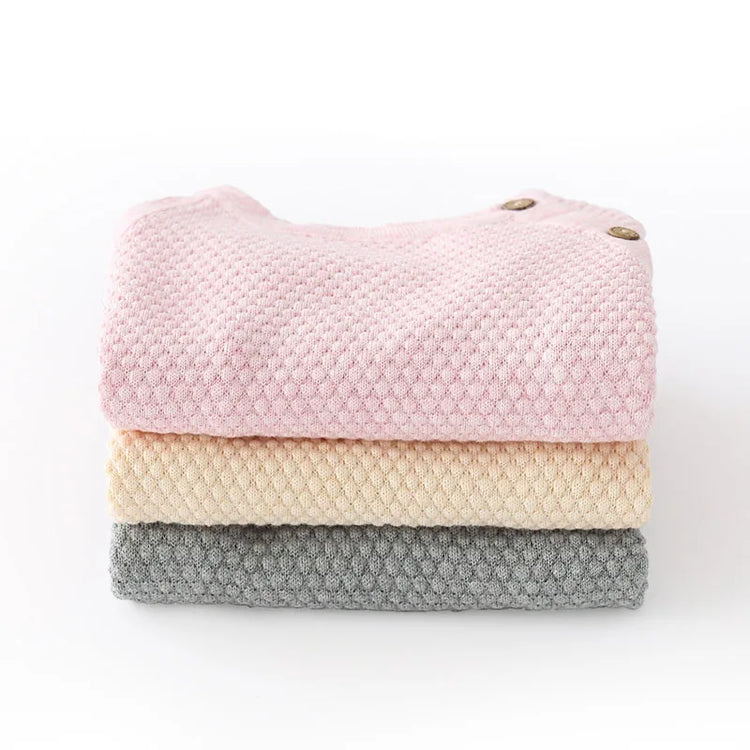 Baby Clothes Sets Ensembles Cotton Spring Newborn Boy Girl Infant Clothing Tops And Pants Knitted Sweater Baby Pajamas Sets