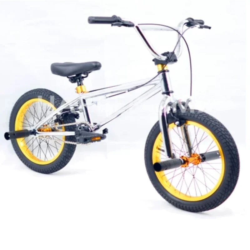 For BMX Bike for Boys and Girls, Children's Fancy Show Street Bike, Stunt Bike, 6-8 Years Old Pedal Bike, 16/18 Inch