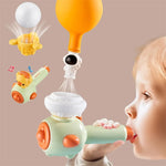 Montessori Toys for Kids Blowing Pipe Floating Ball Balloon Whistle Toys 2-4 Year Children Oral Muscle Training Educational Toys