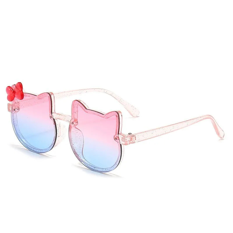 Children's glasses, foldable sunglasses, little girls' UV protection cartoon sunglasses, boys' and girls' babies' fashionable