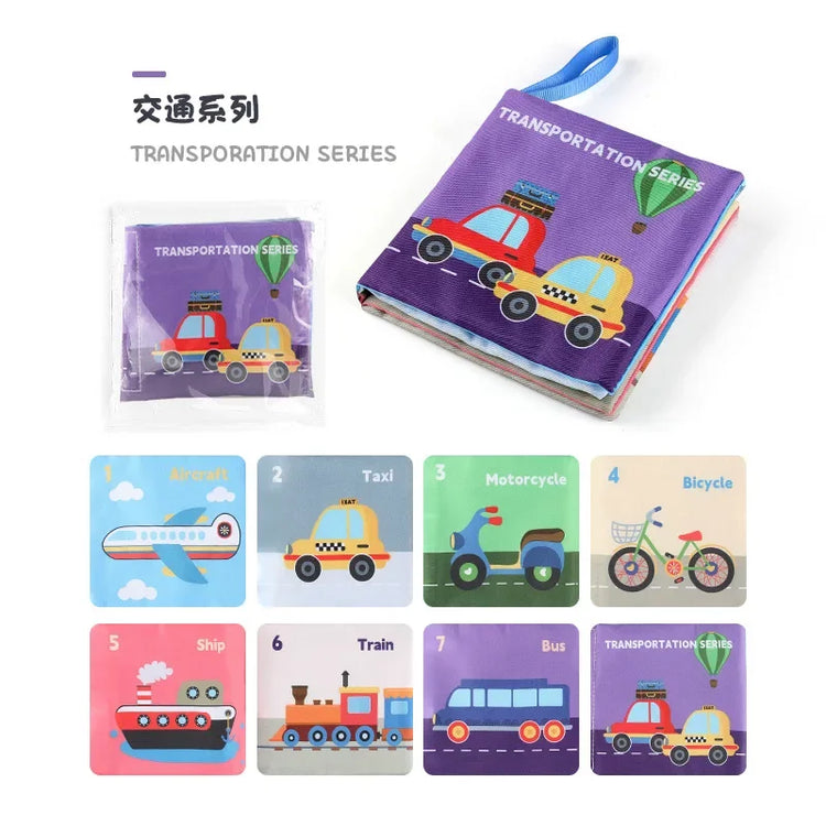 0-24 Monthes Soft Baby Cloth Books Fruits Vegetable Animals Cognitive Puzzle Infant Kids Early Learning Educational Fabric Toys