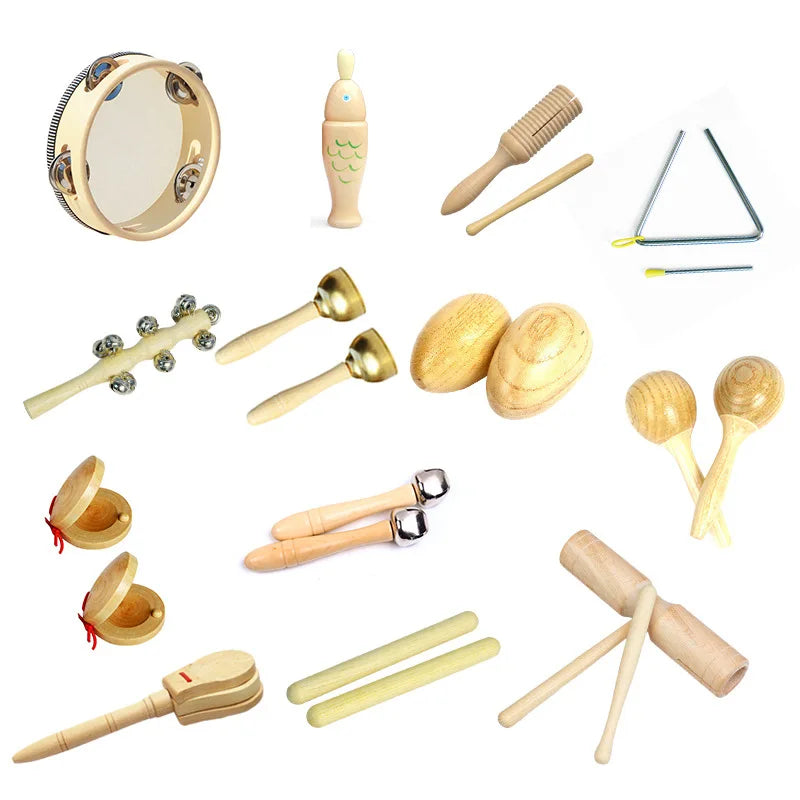 Musical Instruments For Baby 1 2 3 Years Montessori Baby Wooden Toys Child Game Interactive Music Toys Educational Toys For Baby