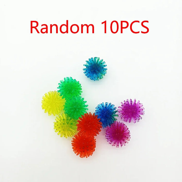 10/20pcs Pet Cat Cute and Funny Cat Toy Bouncy Ball Toy Ball Creative Colorful Interactive Cat Soft Tip Chew Toy Cat Accessories