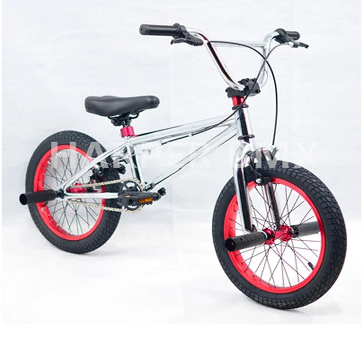 For BMX Bike for Boys and Girls, Children's Fancy Show Street Bike, Stunt Bike, 6-8 Years Old Pedal Bike, 16/18 Inch