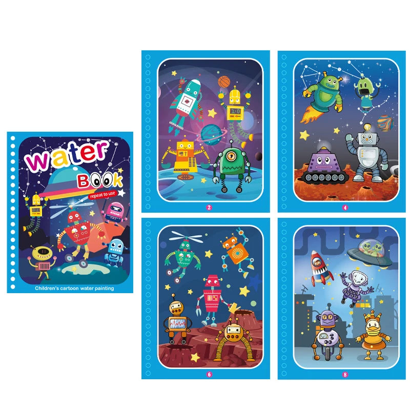 NEW Kids Magic Water Drawing Books Coloring Books Painting Toys for Kids Birthday Christmas New Year Gift for Boys and Girls