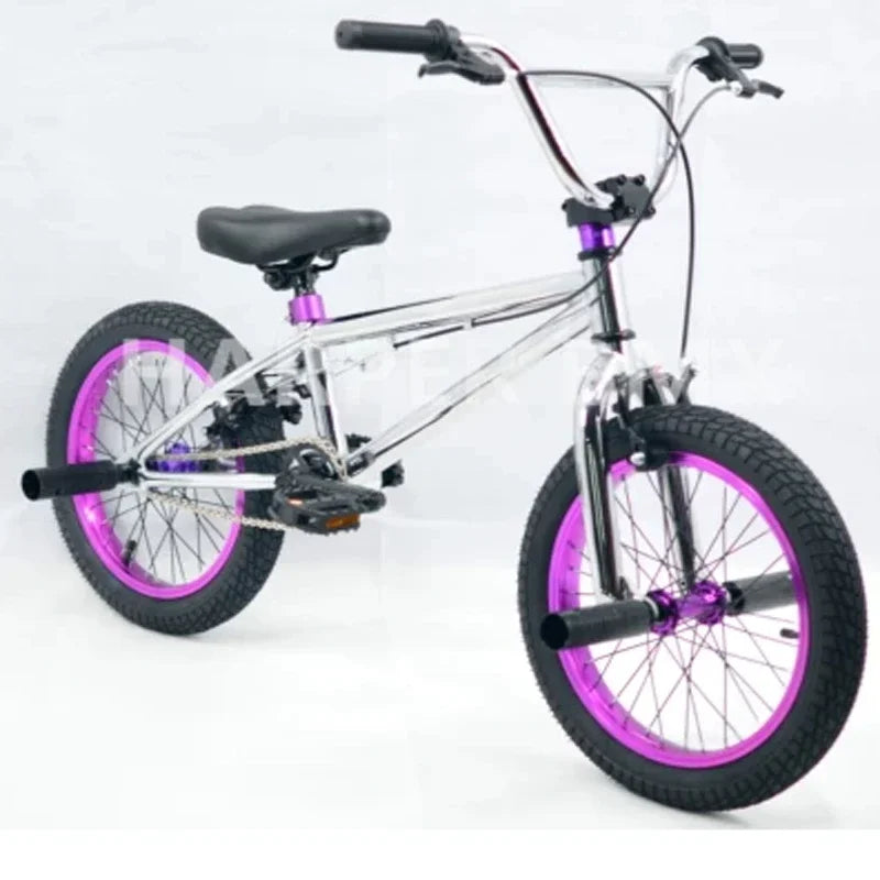 For BMX Bike for Boys and Girls, Children's Fancy Show Street Bike, Stunt Bike, 6-8 Years Old Pedal Bike, 16/18 Inch
