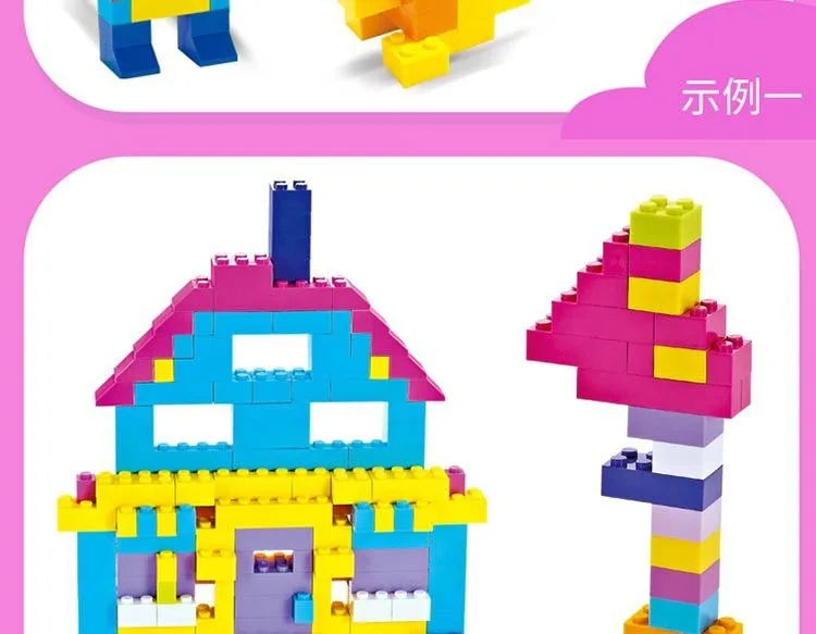 DIY creative building blocks big set City classic building blocks assemble boys and girls birthday gift children's educational t
