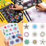 22PCS Clear Spirograph Drawing Toy Set DIY Creative Design Geometric Drawing Interlocking Gears Wheels Ruler Kids Art Craft  Toy