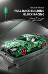 ToylinX Technical Super Racing Car 456PCS Model Building Blocks Automobile Pull Back DIY Vehicle Children Construction Toys