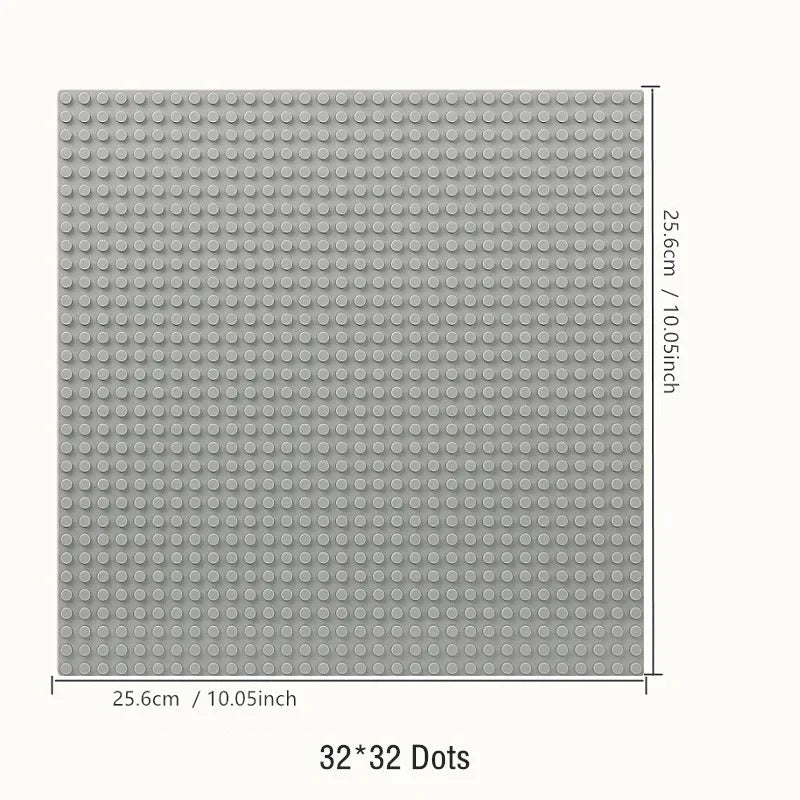 16*32 Dots Classic Base Plates Blocks DIY Small Size City Road Bricks Baseplates Construction Building Toys For Kids Toy Gifts