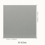 16*32 Dots Classic Base Plates Blocks DIY Small Size City Road Bricks Baseplates Construction Building Toys For Kids Toy Gifts