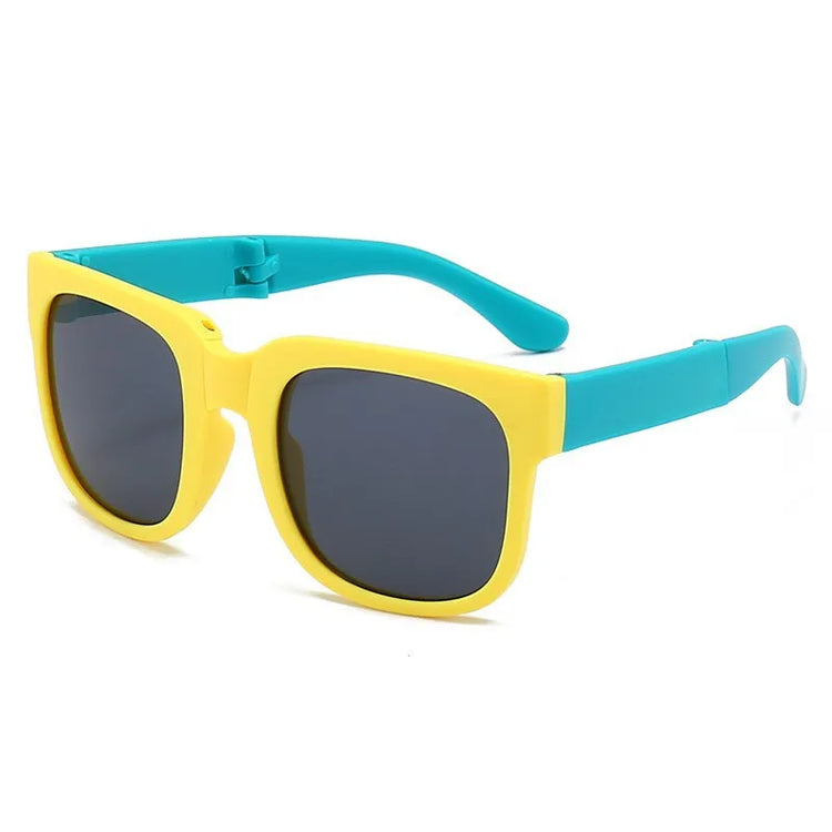 Children's glasses, foldable sunglasses, little girls' UV protection cartoon sunglasses, boys' and girls' babies' fashionable