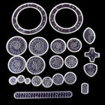 22PCS Clear Spirograph Drawing Toy Set DIY Creative Design Geometric Drawing Interlocking Gears Wheels Ruler Kids Art Craft  Toy
