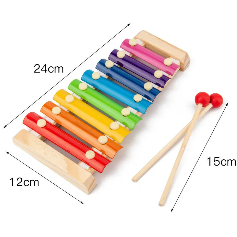 Musical Instruments For Baby 1 2 3 Years Montessori Baby Wooden Toys Child Game Interactive Music Toys Educational Toys For Baby