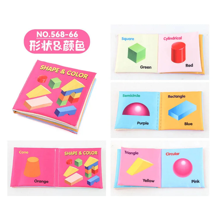 0-24 Monthes Soft Baby Cloth Books Fruits Vegetable Animals Cognitive Puzzle Infant Kids Early Learning Educational Fabric Toys
