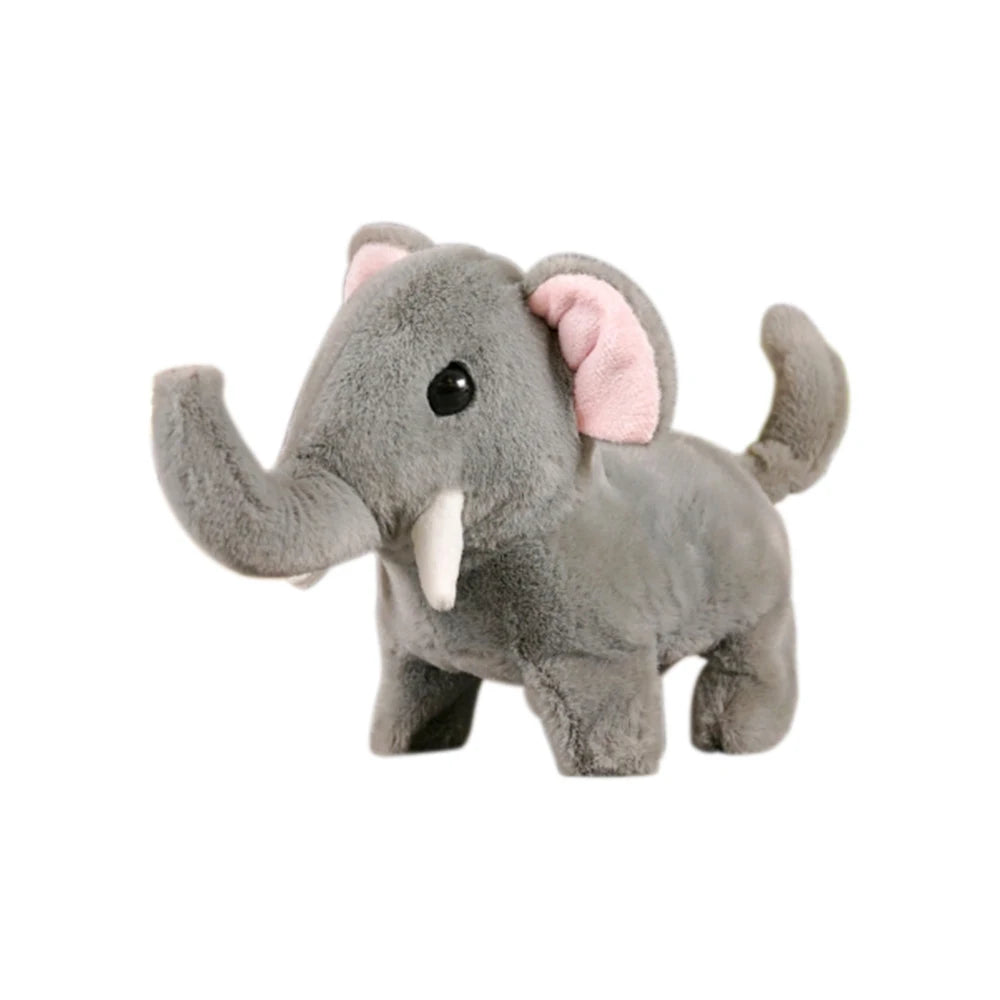 Simulation Electric Sheep Plush Toy Simulation Elephant Soft Stuffed Doll Goat Shake Head Automatic Moving Pet Gift for Kids