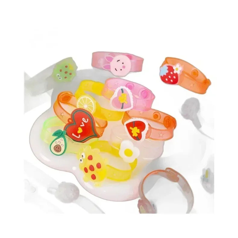 Halloween Decoration Cartoon Sparkling Bracelet Sparkling Small Toys Children's Halloween Party Shining Props in The Dark