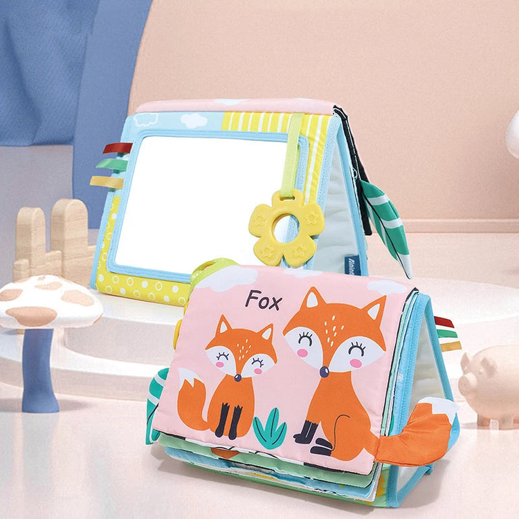 Baby Floor Mirror Sensory Toys Tummy Time for Babies Montessori Development Crawl High Contrast Activity Sensory Toy 0-24 Months