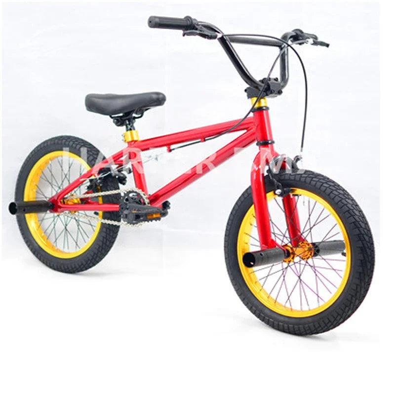 For BMX Bike for Boys and Girls, Children's Fancy Show Street Bike, Stunt Bike, 6-8 Years Old Pedal Bike, 16/18 Inch