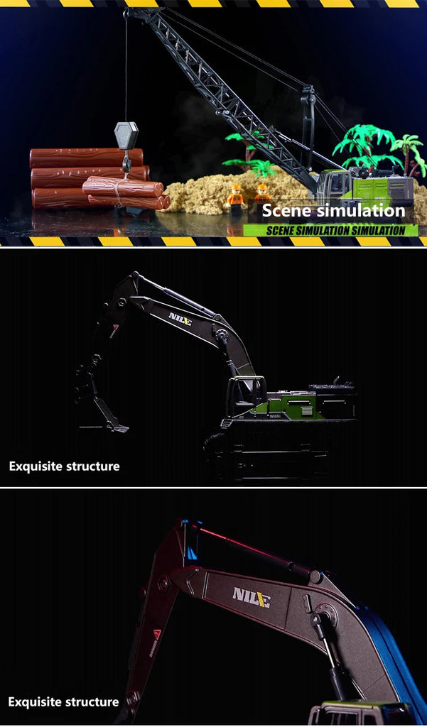 1/50 Model Car Bulldozer Truck Excavator Crane Forklift Construction Engineering Vehicle Toys for Boys Children Educational Toys