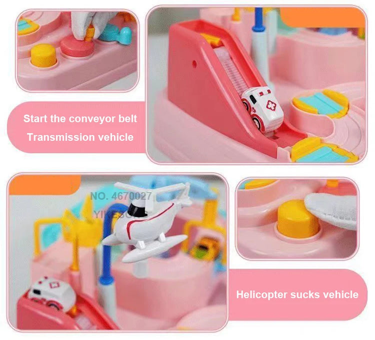 Racing Rail Car Model Space Aerospace Animals Educational Toys Children Train Track Adventure Brain Mechanical Interactive Game