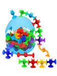 38pcs Bees Suction Cup Toys With Dinosaur Eggshell Storage, Bath Window Travel Toys,Parent-child Interactive Game,Gift for Kids