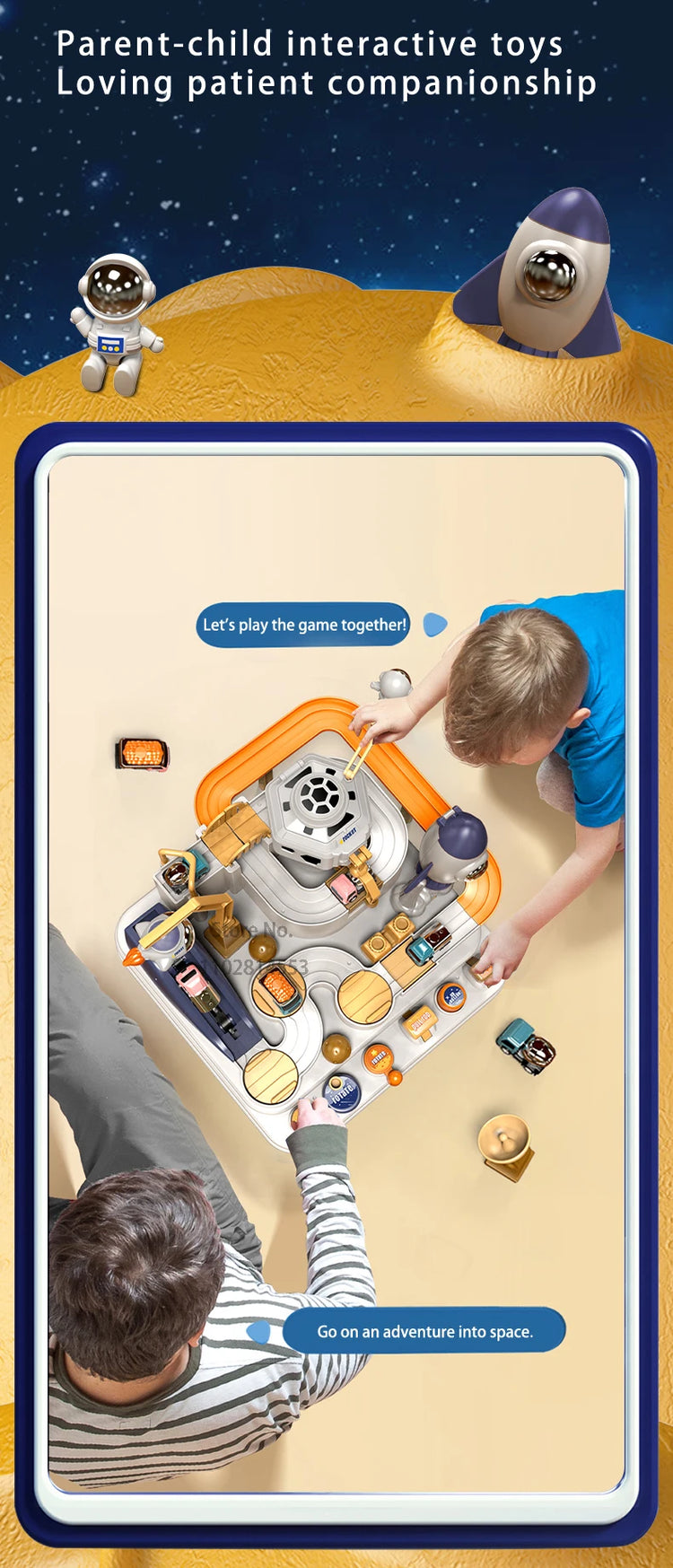 Racing Rail Car Model Space Aerospace Animals Educational Toys Children Train Track Adventure Brain Mechanical Interactive Game