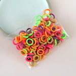 100 Pieces/pack Children's Hair Rings Baby Free Rubber Bands High Elasticity Basic Tie Girl Headband Accessories Super Soft