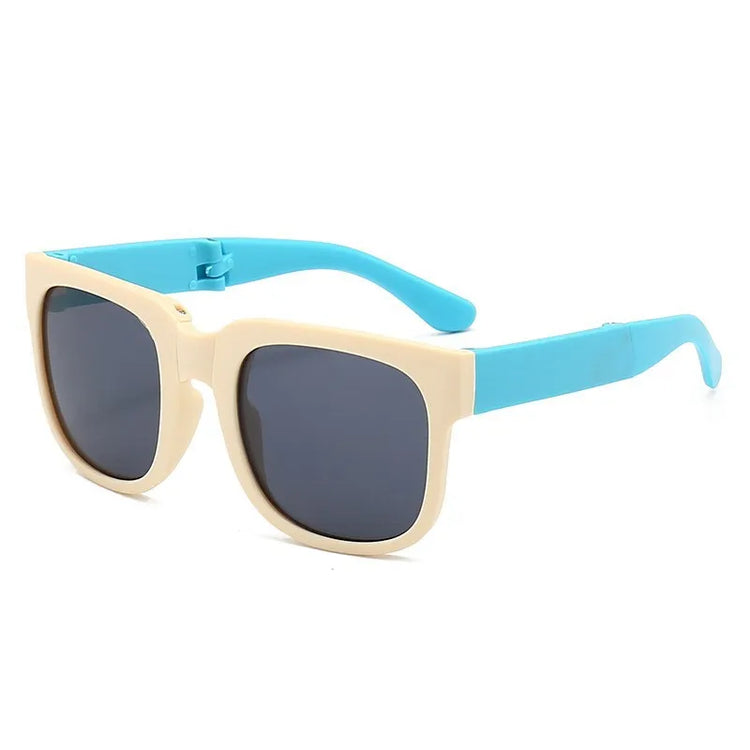 Children's glasses, foldable sunglasses, little girls' UV protection cartoon sunglasses, boys' and girls' babies' fashionable