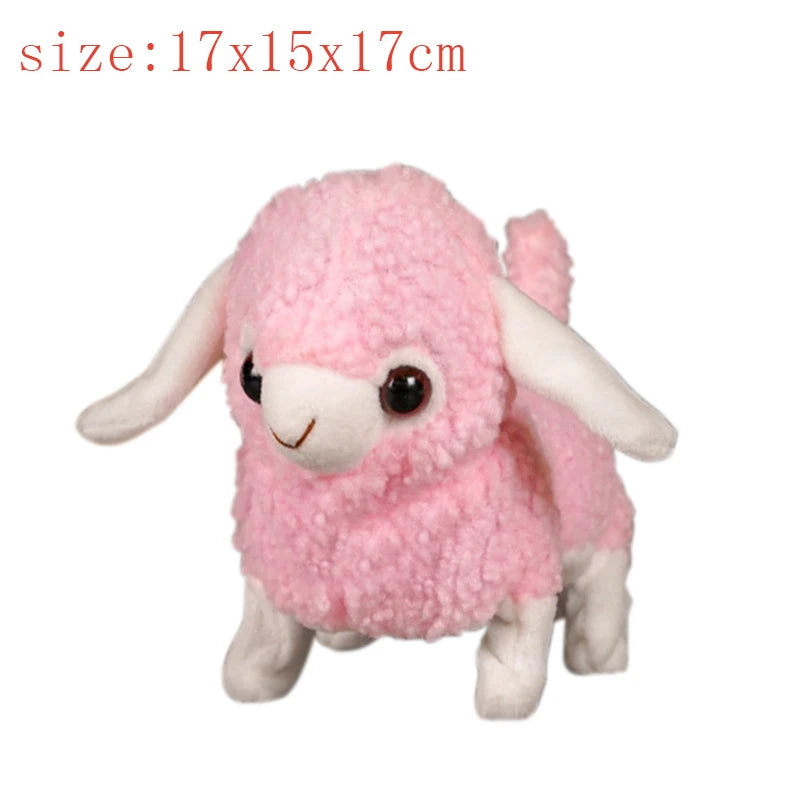 Simulation Electric Sheep Plush Toy Simulation Elephant Soft Stuffed Doll Goat Shake Head Automatic Moving Pet Gift for Kids