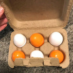 6pcs Simulation Wooden Eggs Toys Set Kids Pretend Play Wood Food Eggs Yolk Kitchen Food Children Kid Education Montessori Toys