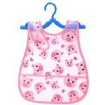 Adjustable Baby Bibs EVA Plastic Waterproof Lunch Feeding Bibs Baby Cartoon Feeding Cloth Children Baby Apron