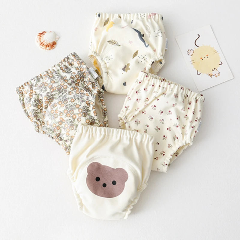 Cotton Baby Training Pants for Kids Diaper Waterproof Underwear Infant Panties Washable Boys Girl Cloth Diapers Reusable Nappies
