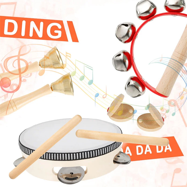 Musical Instruments For Baby 1 2 3 Years Montessori Baby Wooden Toys Child Game Interactive Music Toys Educational Toys For Baby