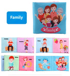 0-24 Monthes Soft Baby Cloth Books Fruits Vegetable Animals Cognitive Puzzle Infant Kids Early Learning Educational Fabric Toys