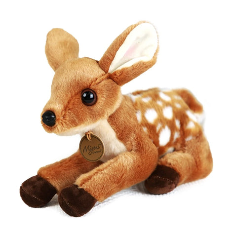 Q0KB Cartoon Sika Deer Short Plush for DOLL Delicate Craft for 6-8 Year Old Kids Relieve Stress Party Favor Girls Gift Suppli