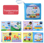 0-24 Monthes Soft Baby Cloth Books Fruits Vegetable Animals Cognitive Puzzle Infant Kids Early Learning Educational Fabric Toys