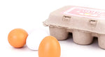 6pcs Simulation Wooden Eggs Toys Set Kids Pretend Play Wood Food Eggs Yolk Kitchen Food Children Kid Education Montessori Toys