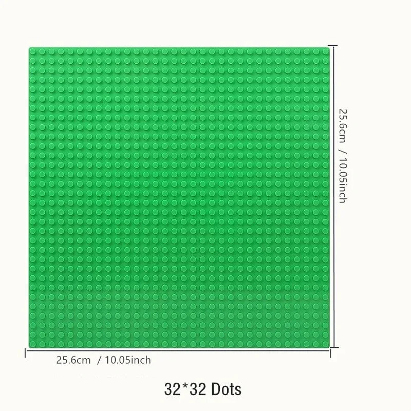 16*32 Dots Classic Base Plates Blocks DIY Small Size City Road Bricks Baseplates Construction Building Toys For Kids Toy Gifts