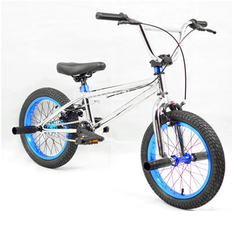 For BMX Bike for Boys and Girls, Children's Fancy Show Street Bike, Stunt Bike, 6-8 Years Old Pedal Bike, 16/18 Inch
