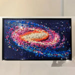 3091pcs Moc 31212 The Milky Way Galaxy 3D Art Mural Building Blocks Sets Diy Creative Decorate Bricks Toys Kids Educational Gift
