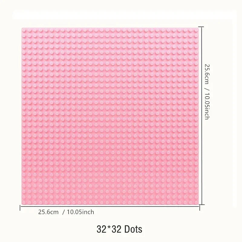 16*32 Dots Classic Base Plates Blocks DIY Small Size City Road Bricks Baseplates Construction Building Toys For Kids Toy Gifts