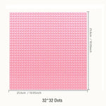16*32 Dots Classic Base Plates Blocks DIY Small Size City Road Bricks Baseplates Construction Building Toys For Kids Toy Gifts