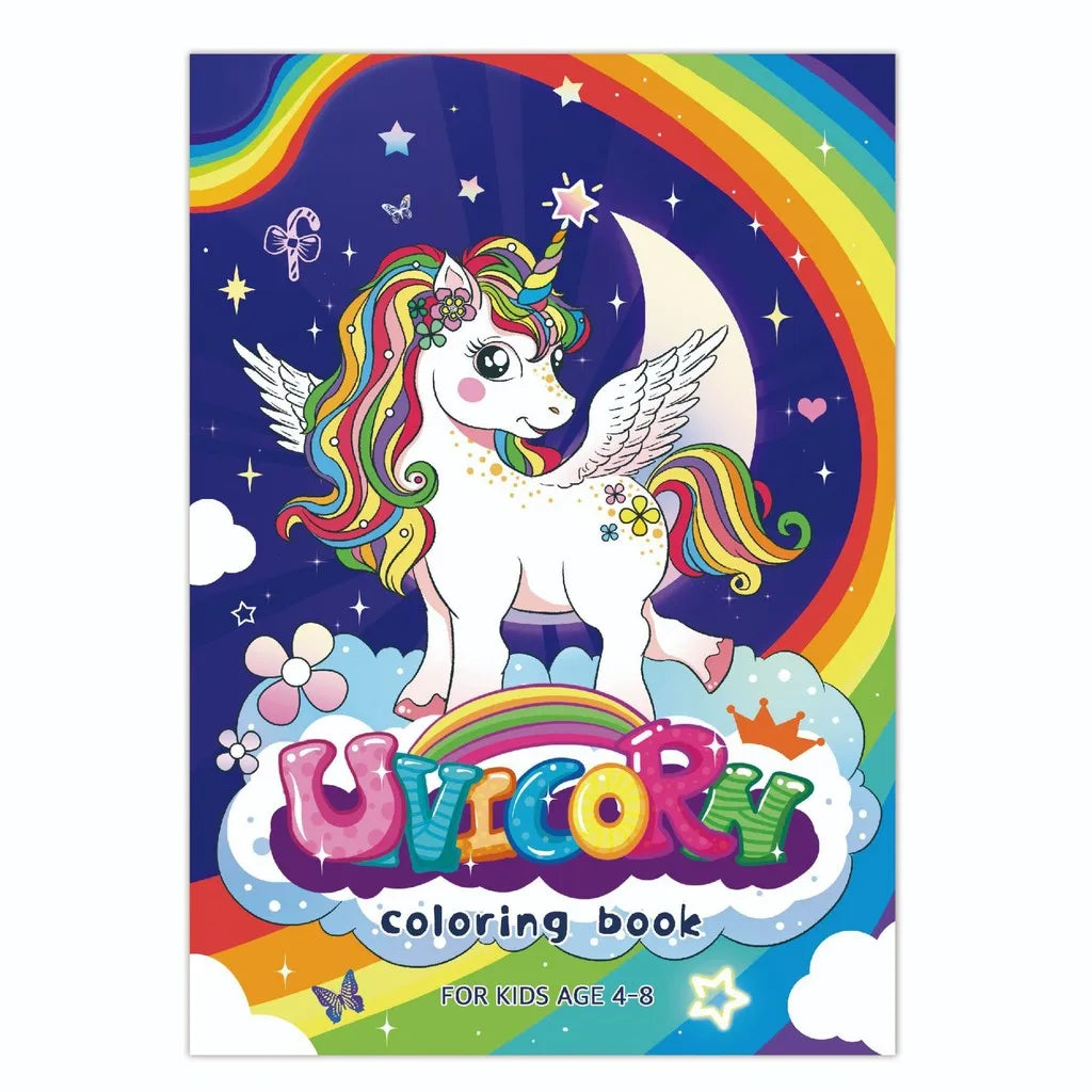 Magical Unicorn & Mermaid Coloring Book Set |60-Page Reusable Drawing Pad for Kids’ Creativity & Early Learning ‌Art Stationery