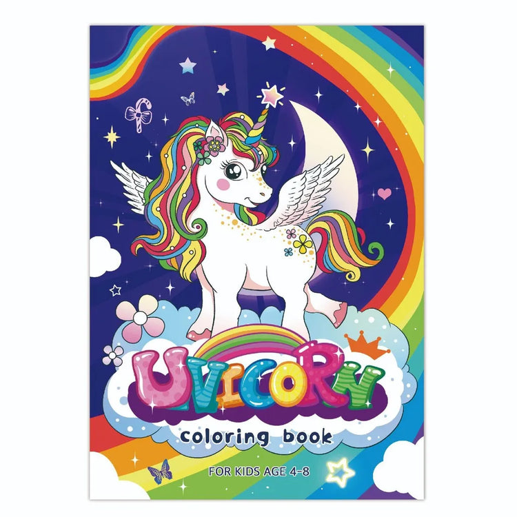 Magical Unicorn & Mermaid Coloring Book Set |60-Page Reusable Drawing Pad for Kids’ Creativity & Early Learning ‌Art Stationery