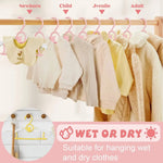 Non-slip Baby Clothes Hanger Adjustable Storage Hangers Cute Kids Clothes Organizer Closet Children Baby Coats Rack