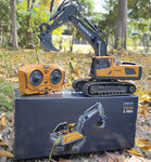 4WD Remote Control Excavator 4x4 Alloy Dump Truck Bulldozer Radio Model RC Car Construction Vehicle Toy Children Kids Gifts